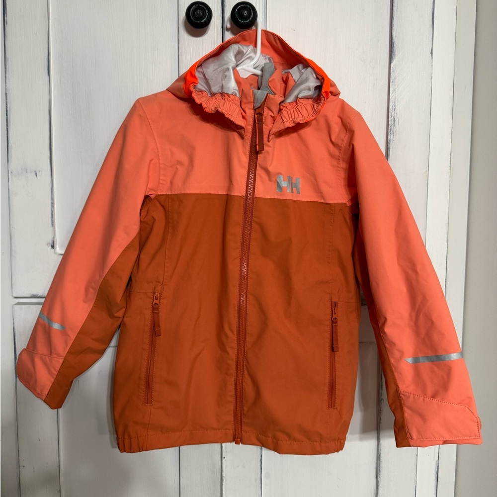 Helly Hansen raincoat size 7 kids in excellent condition